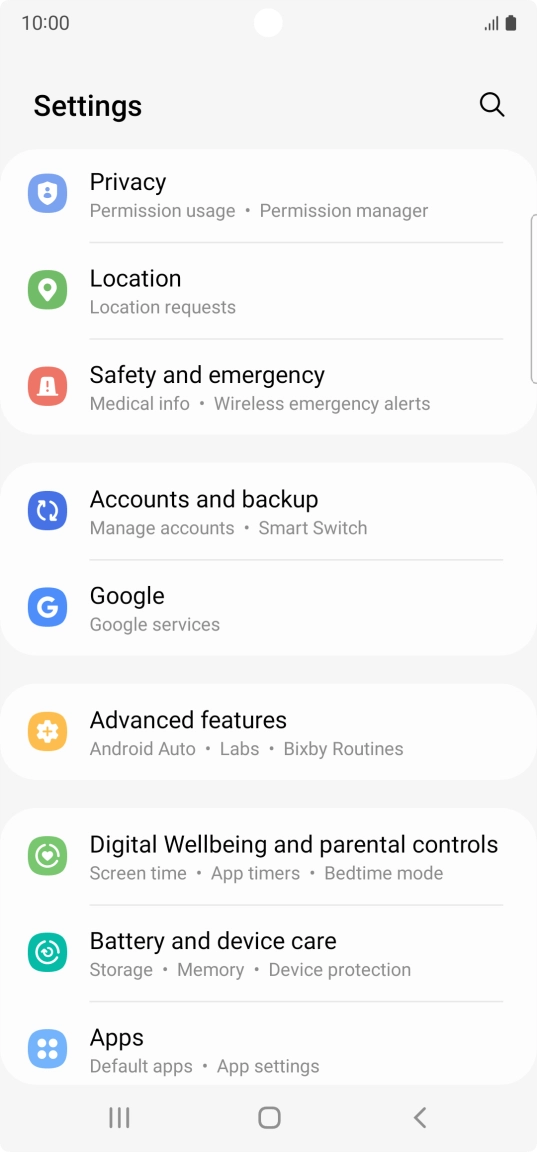 Press Accounts and backup.