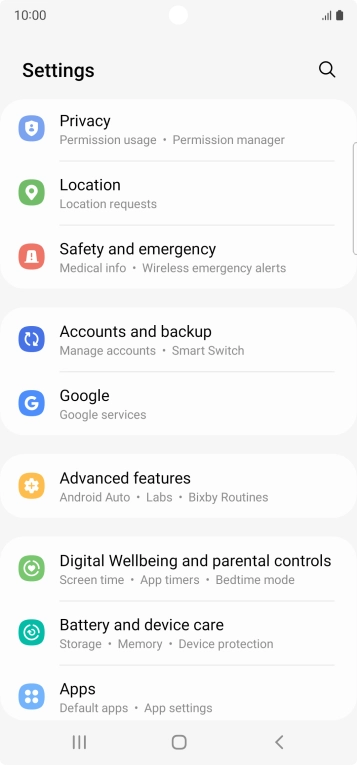 Press Accounts and backup.