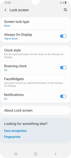 Press the Home key to return to the home screen.