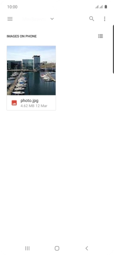 Press the required file.