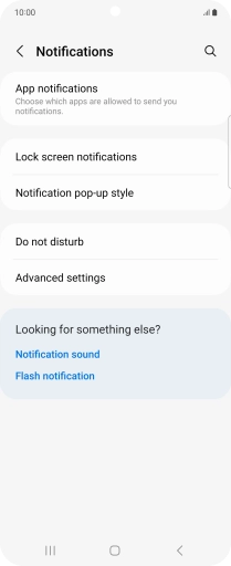 Press App notifications.