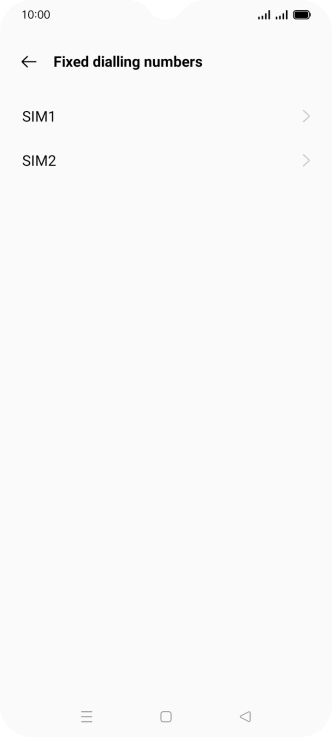 Press the required SIM.