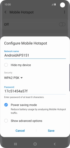 Press the field below 