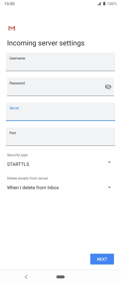 Press the field below 