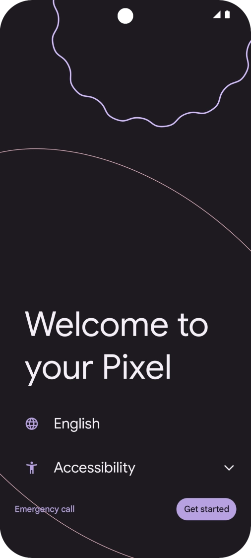Press the field next to the language icon.