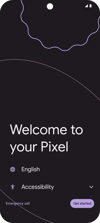 Press the field next to the language icon.
