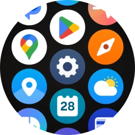 Press the settings icon.
