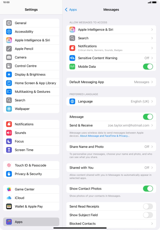 Slide your finger upwards starting from the bottom of the screen to return to the home screen.