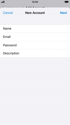 Press Description and key in the required name.