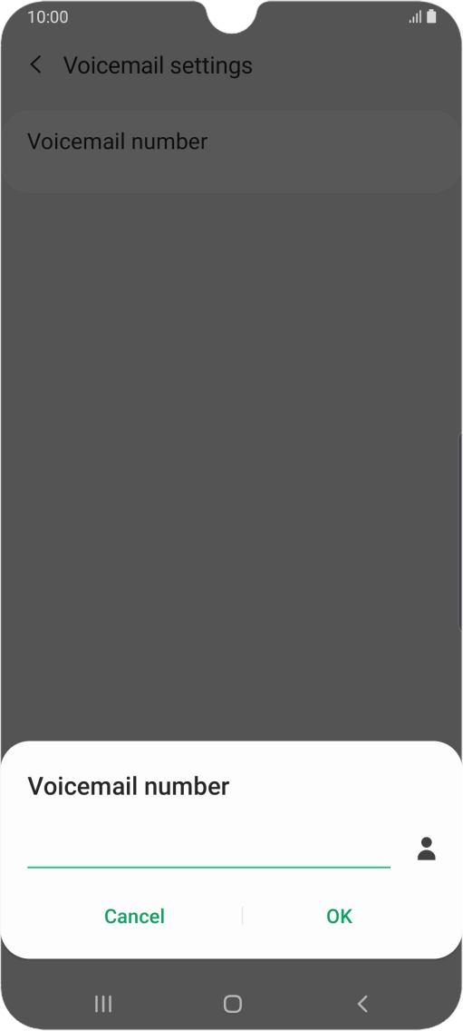 Key in +447953222222 and press OK.