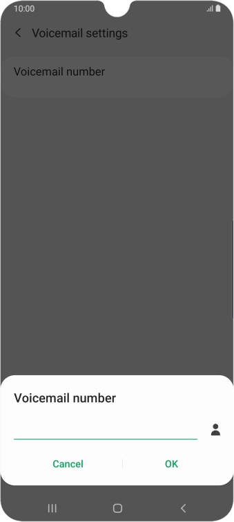 Key in +447953222222 and press OK.