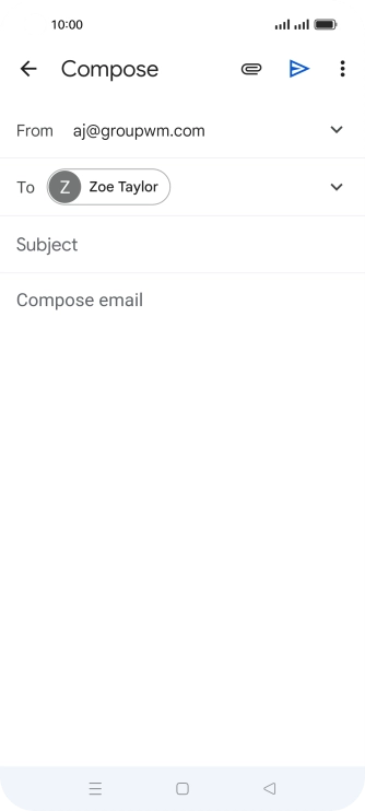 Press Subject and key in the required subject.