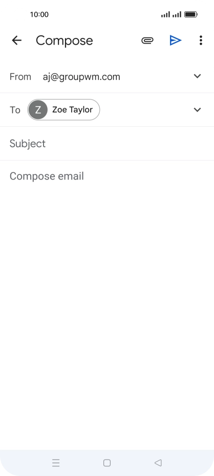 Press Subject and key in the required subject.