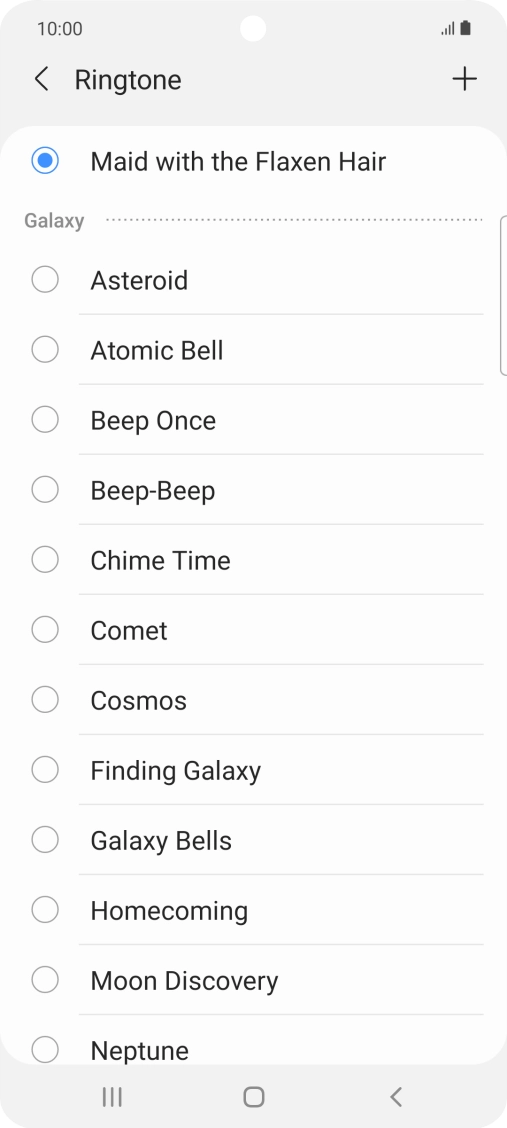 Press the Home key to return to the home screen.