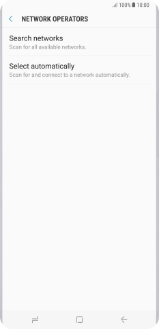 If you want to select a network manually, press Search networks and wait while your phone searches for networks.