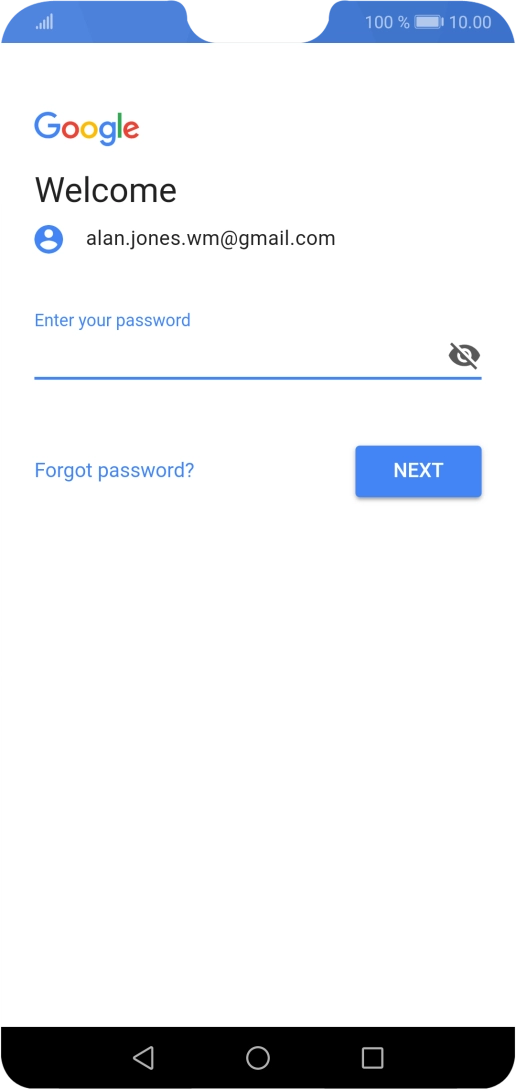 Press the field below 