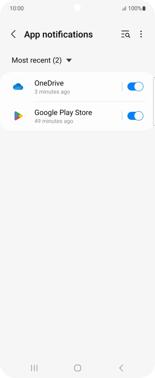 Press the drop down list.