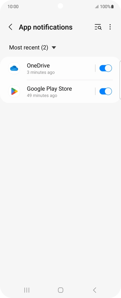 Press the drop down list.