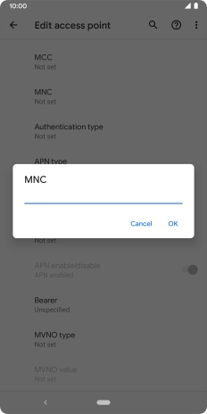 Key in 33 and press OK.