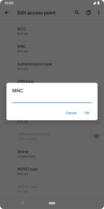 Key in 33 and press OK.