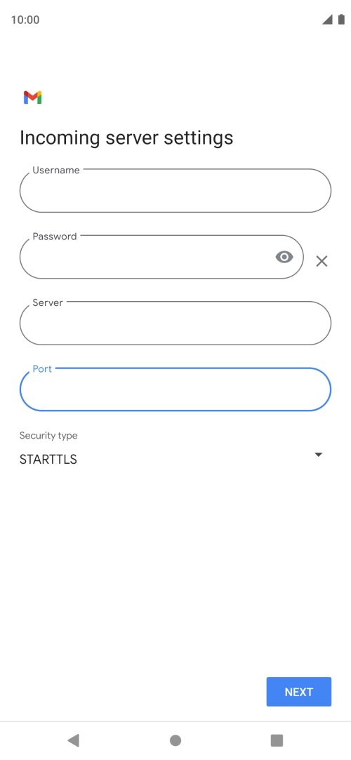 Press the drop down list below 