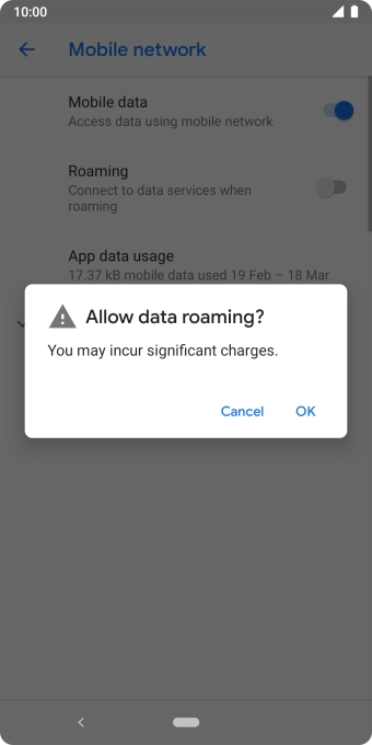 If you turn on the function, press OK.
