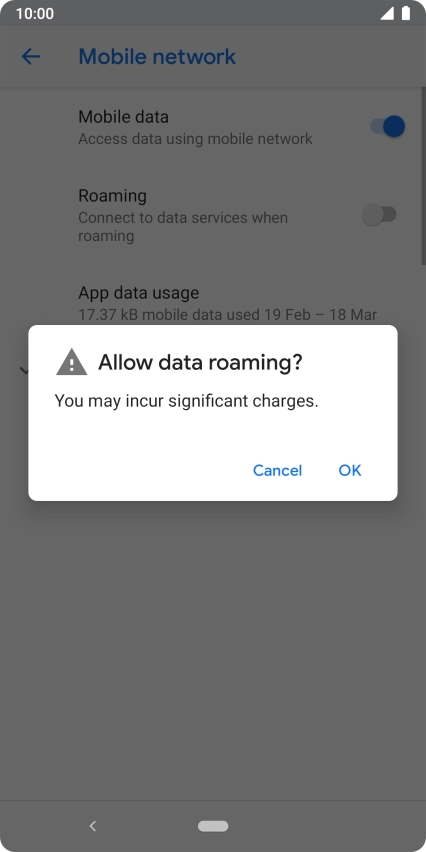 If you turn on the function, press OK.