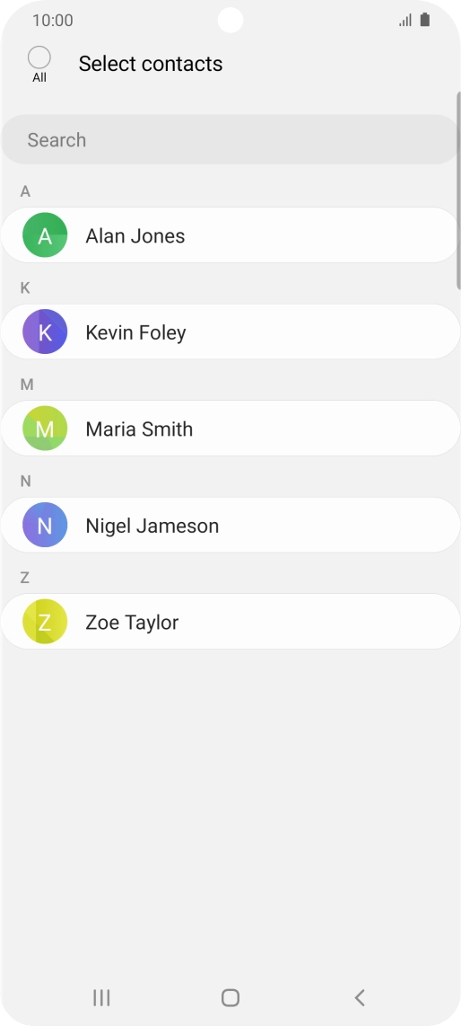 Press the field above 