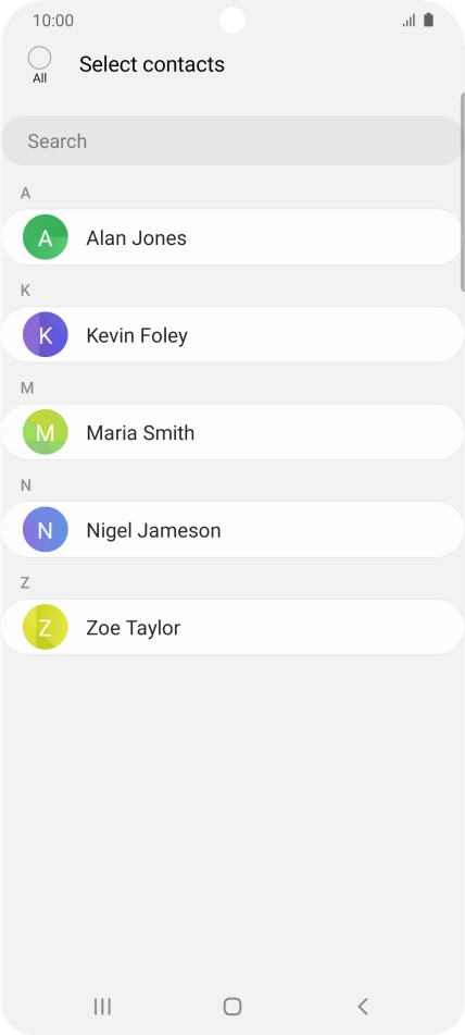 Press the field above 