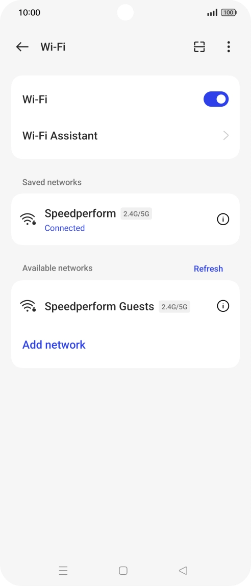 Press the Home key to return to the home screen.