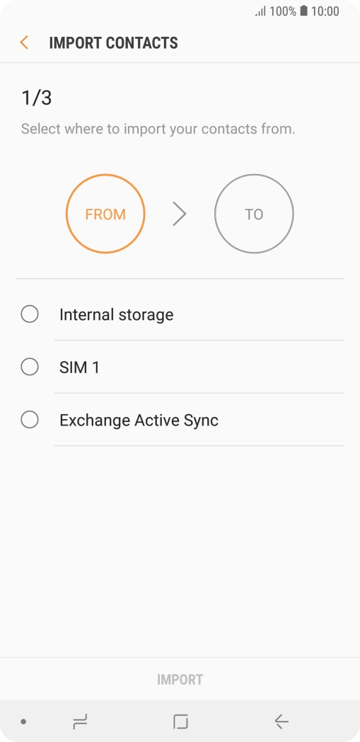 Press the name of the SIM.