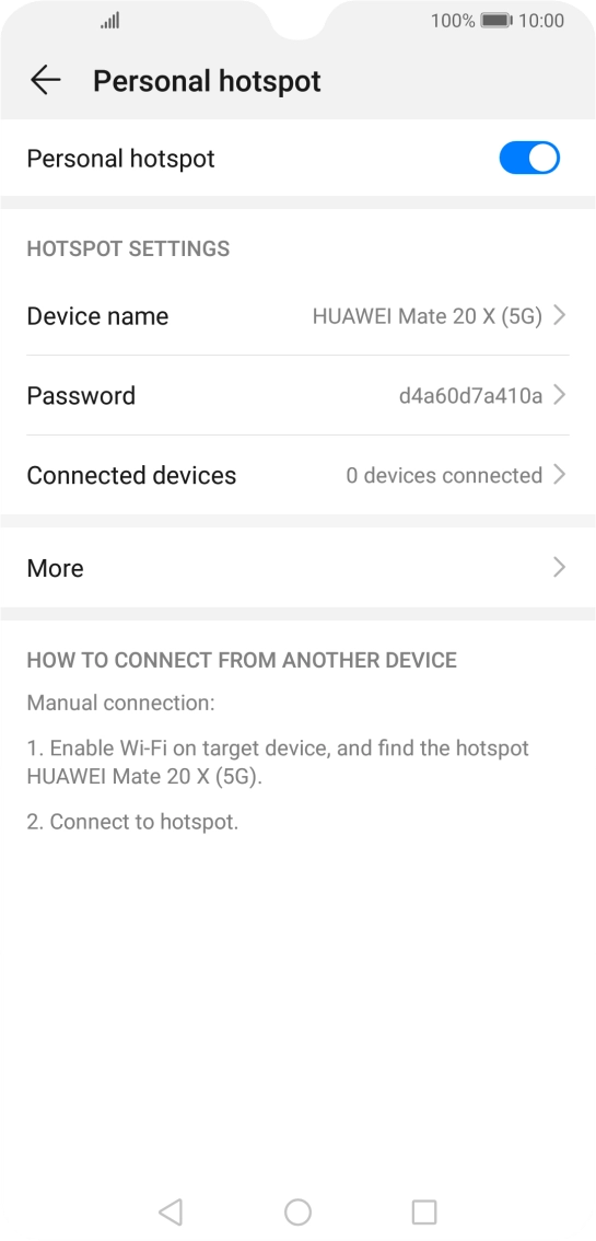 Press the Home key to return to the home screen.
