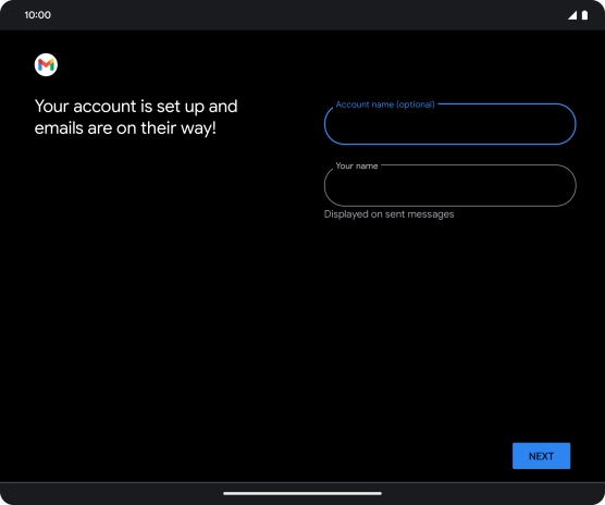 Press the field below 