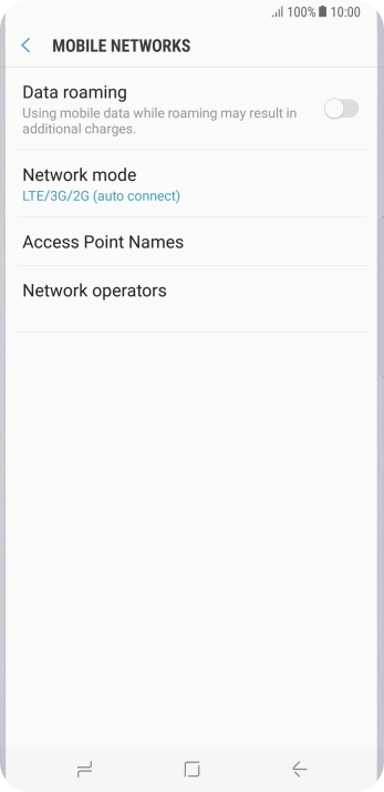 Press Access Point Names.