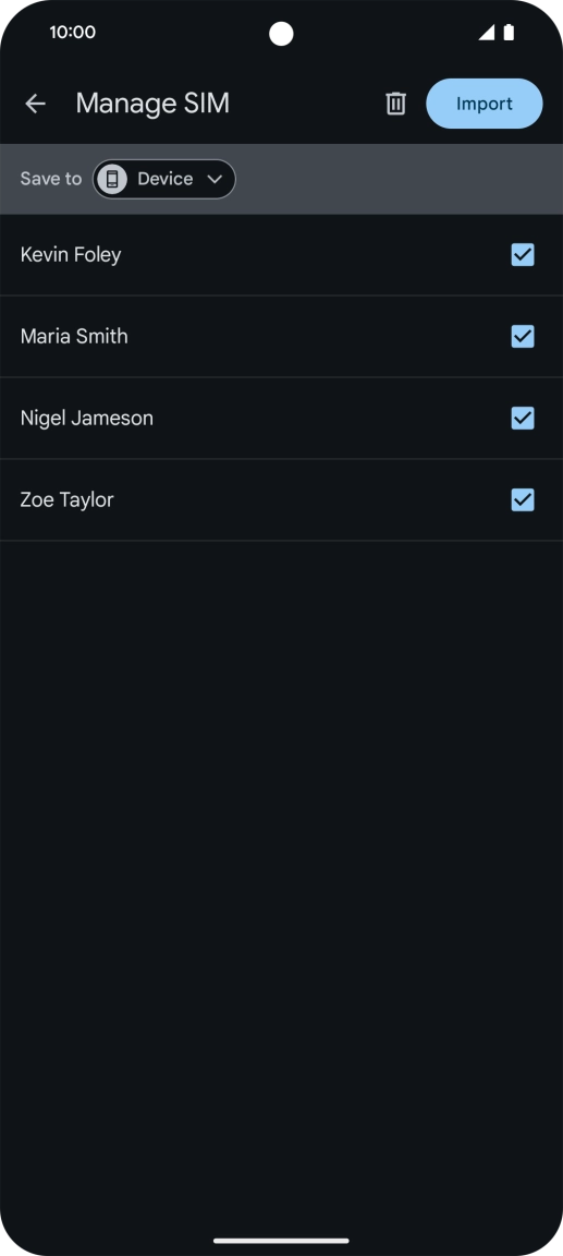Press the drop down list next to 