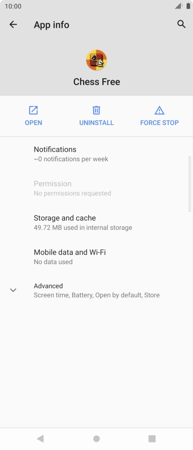 Press Storage and cache.
