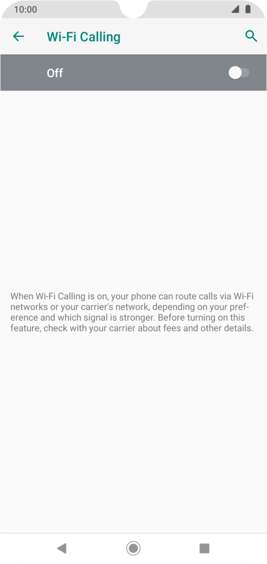 Press the indicator to turn the function on or off.