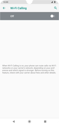 Press the indicator to turn the function on or off.