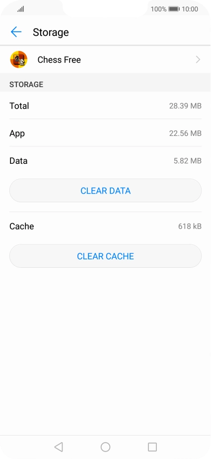 Press CLEAR CACHE.
