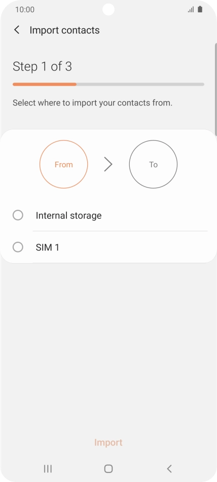 Press the name of the SIM.