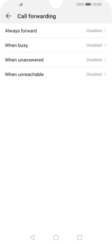 Press the required divert type.