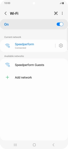 Press the Home key to return to the home screen.