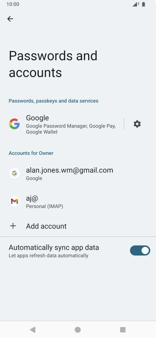 Press the Home key to return to the home screen.