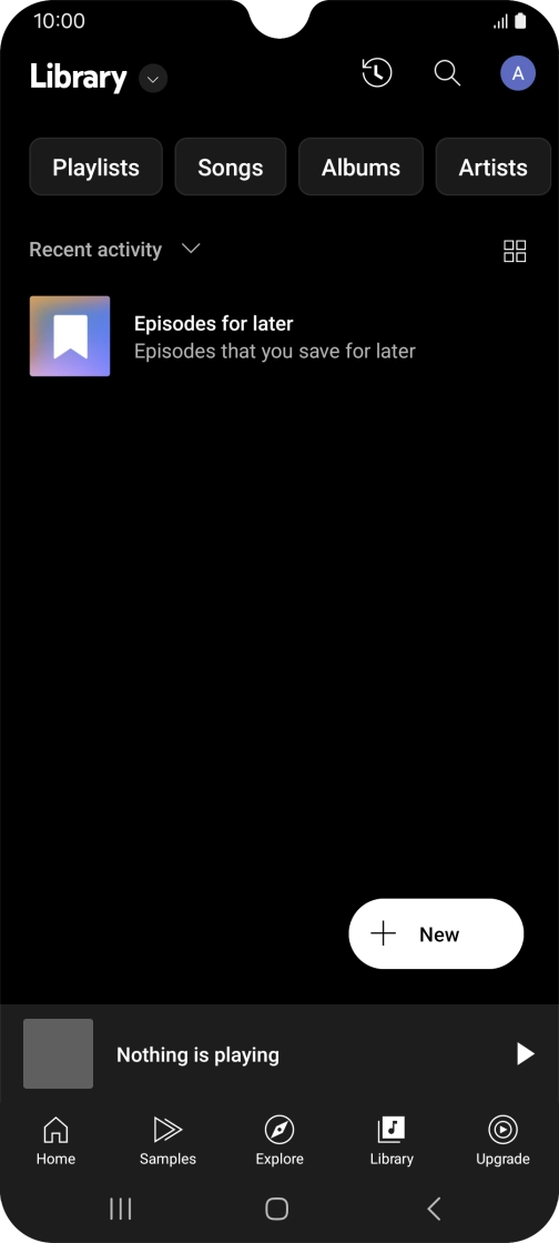 Press the drop down list.