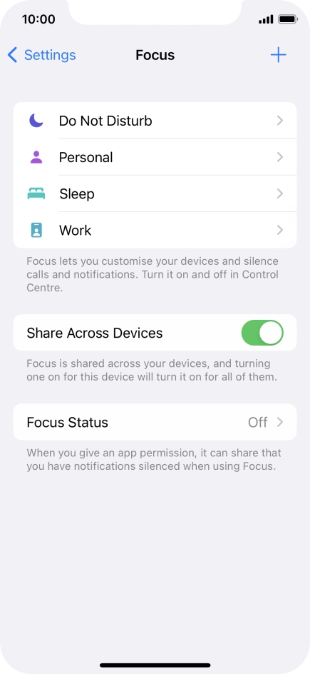 Press Do Not Disturb.