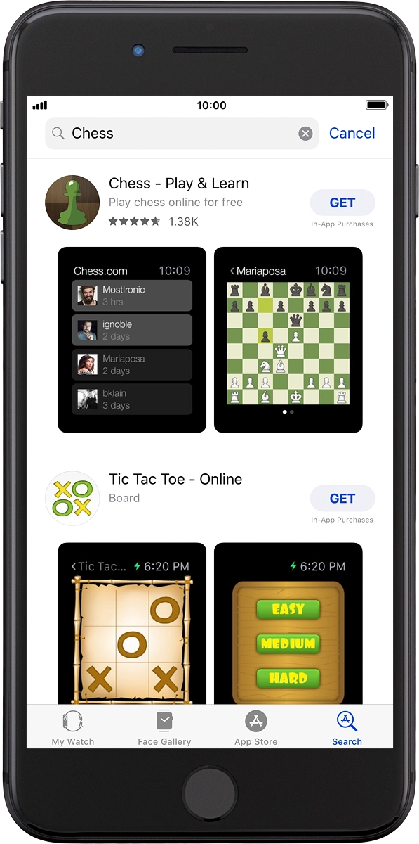 On your phone: Press the required app.