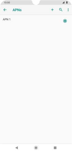 Press the new data connection icon.
