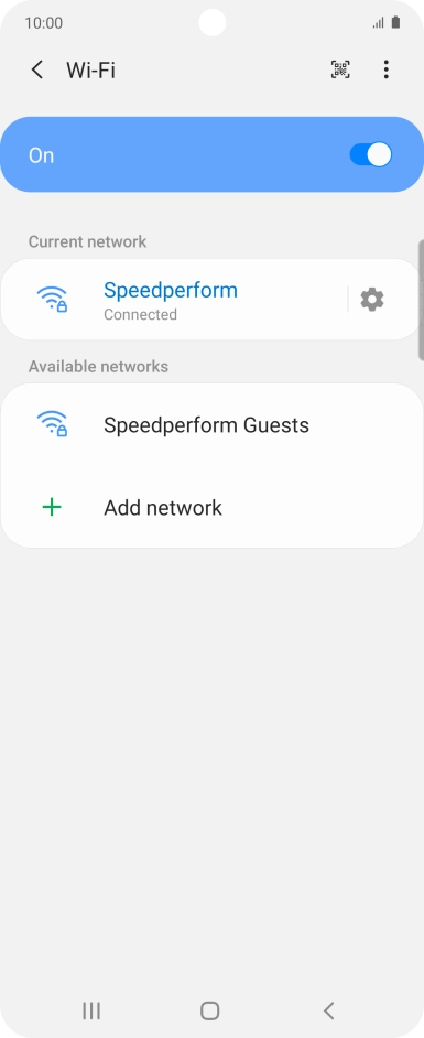 Press the Home key to return to the home screen.