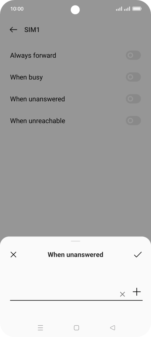 Key in +447953222222 and press the save icon.