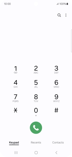Press the menu icon.